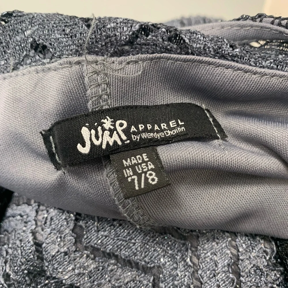 Jump Apparel Lacy Black and Gray‎ Dress Size 7/8